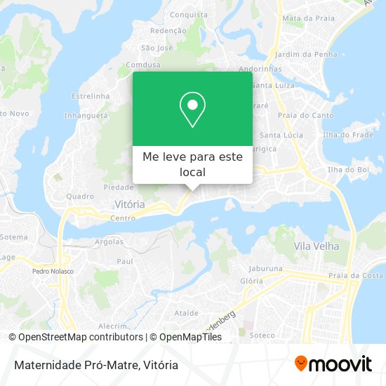 Maternidade Pró-Matre mapa