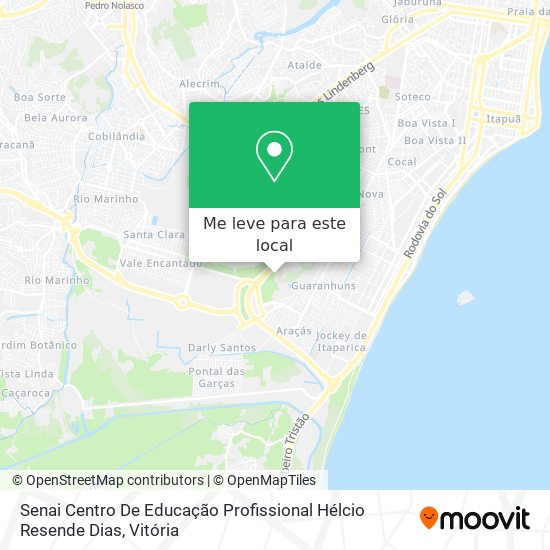 Senai Centro De Educação Profissional Hélcio Resende Dias mapa