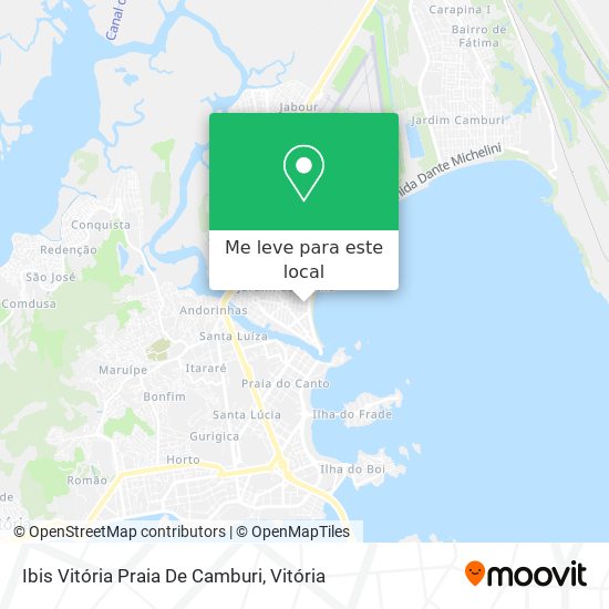 Ibis Vitória Praia De Camburi mapa