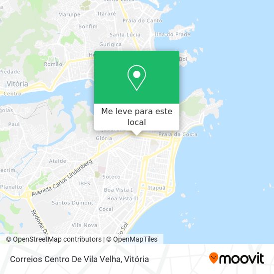 Correios Centro De Vila Velha mapa