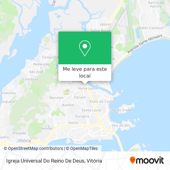 Igreja Universal Do Reino De Deus mapa