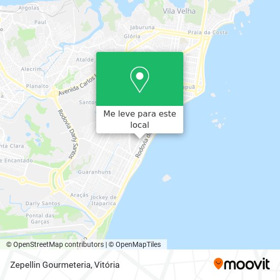 Zepellin Gourmeteria mapa