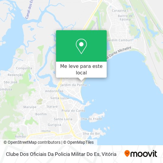 Clube Dos Oficiais Da Policia Militar Do Es mapa