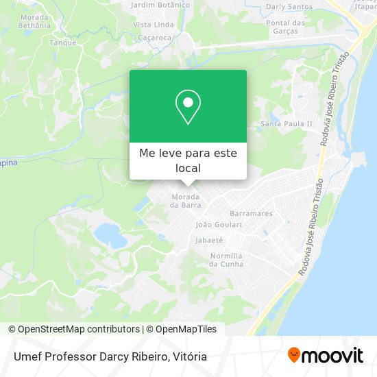 Umef Professor Darcy Ribeiro mapa