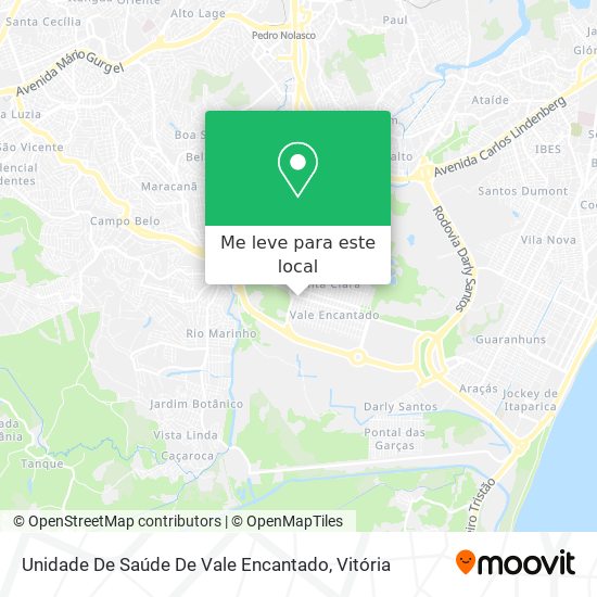 Unidade De Saúde De Vale Encantado mapa