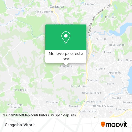 Cangaíba mapa