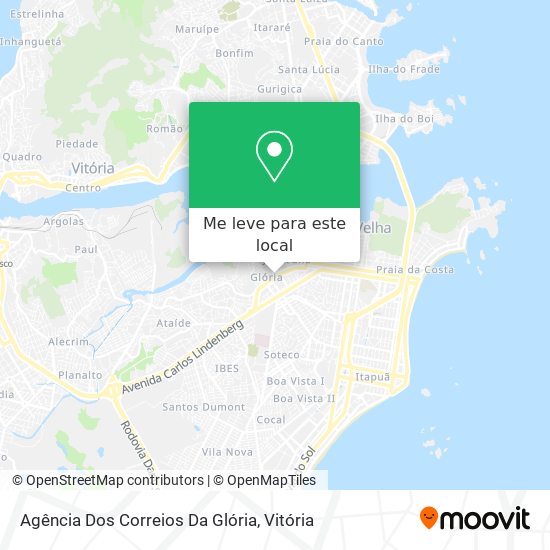 Agência Dos Correios Da Glória mapa