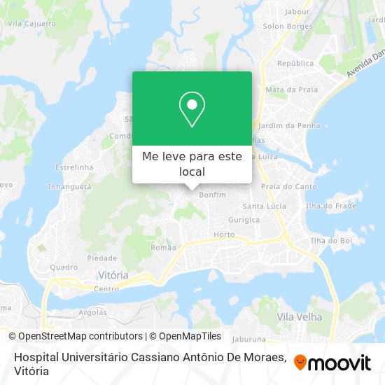 Hospital Universitário Cassiano Antônio De Moraes mapa