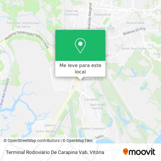 Terminal Rodoviário De Carapina Vab mapa