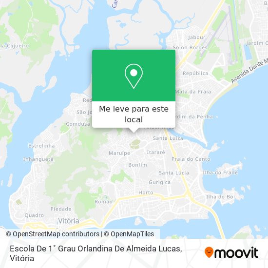 Escola De 1˚ Grau Orlandina De Almeida Lucas mapa