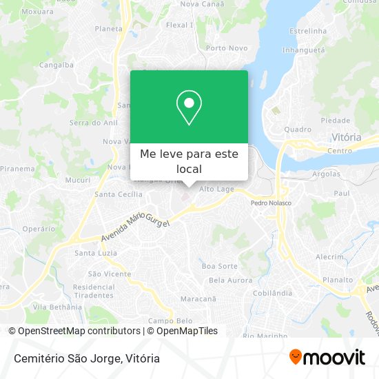 Cemitério São Jorge mapa