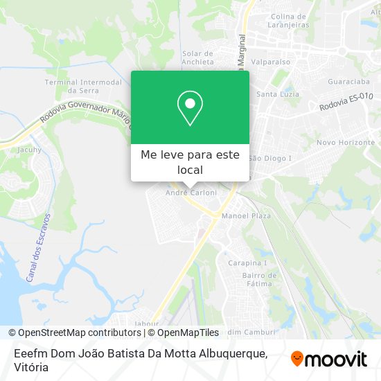 Eeefm Dom João Batista Da Motta Albuquerque mapa
