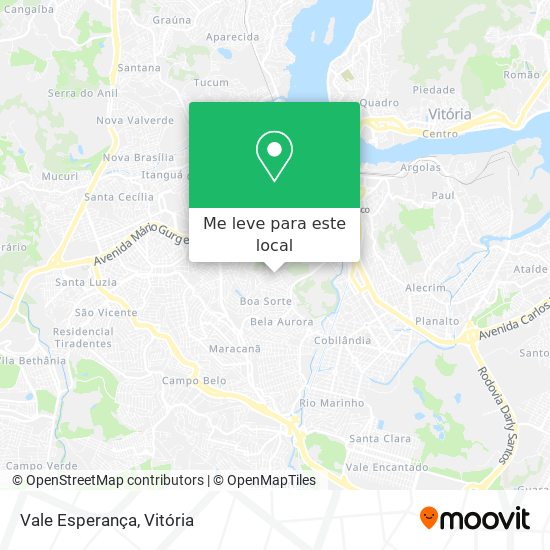 Vale Esperança mapa