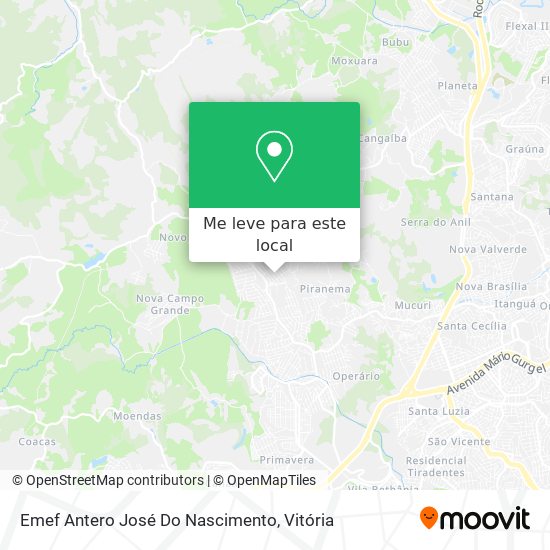 Emef Antero José Do Nascimento mapa
