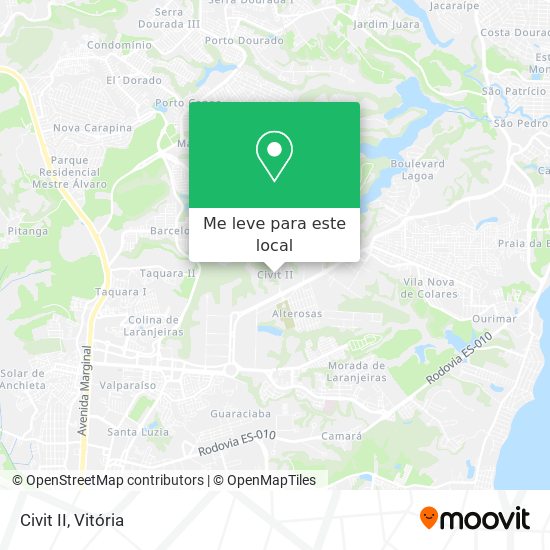 Civit II mapa