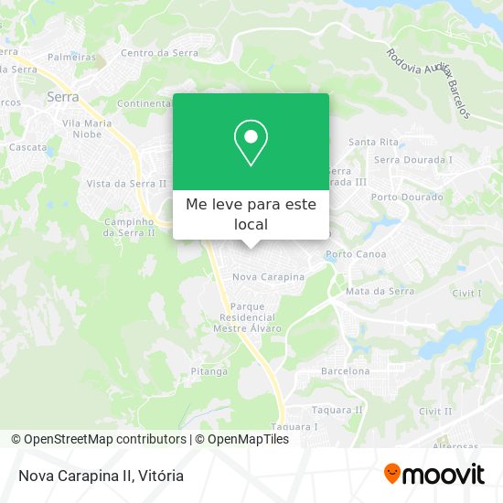 Nova Carapina II mapa