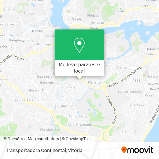 Transportadora Continental mapa