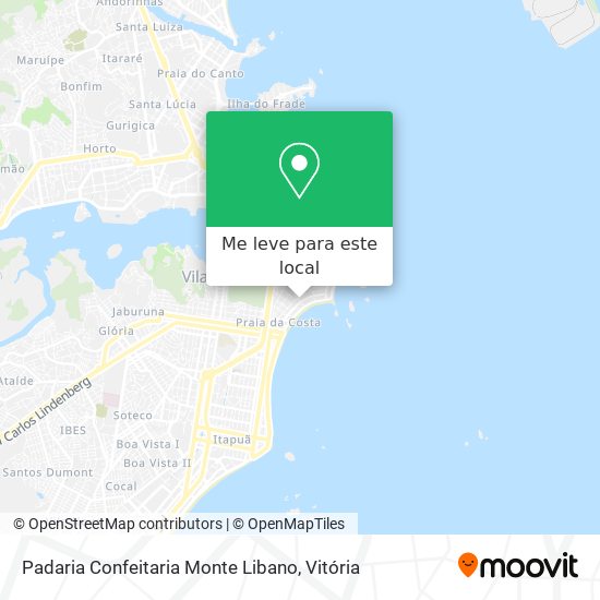 Padaria Confeitaria Monte Libano mapa