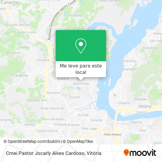 Cmei Pastor Jocarly Alves Cardoso mapa