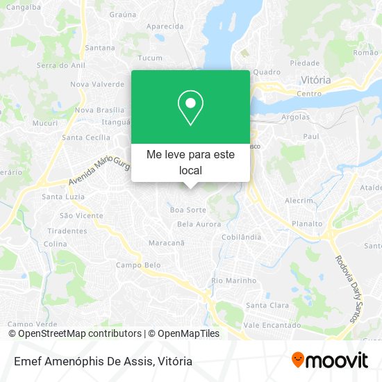Emef Amenóphis De Assis mapa