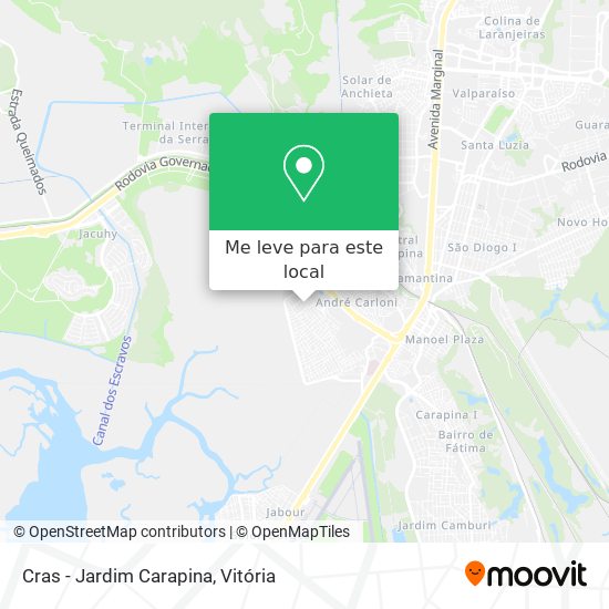 Cras - Jardim Carapina mapa