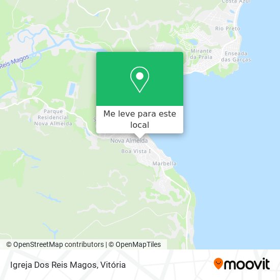 Igreja Dos Reis Magos mapa