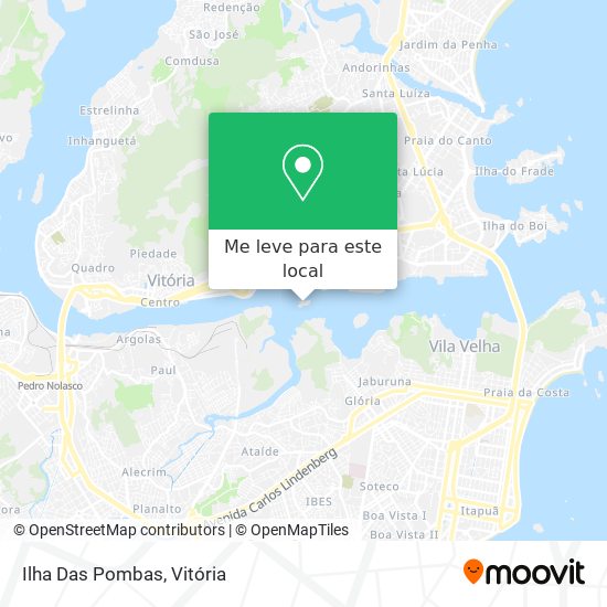 Ilha Das Pombas mapa