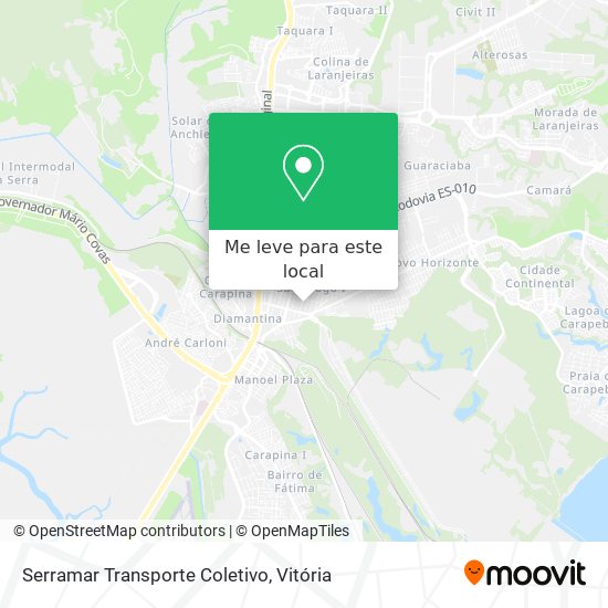 Serramar Transporte Coletivo mapa