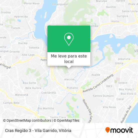 Cras Região 3 - Vila Garrido mapa