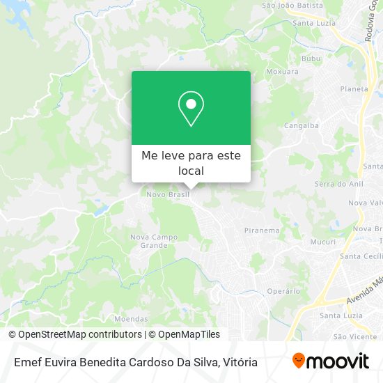 Emef Euvira Benedita Cardoso Da Silva mapa