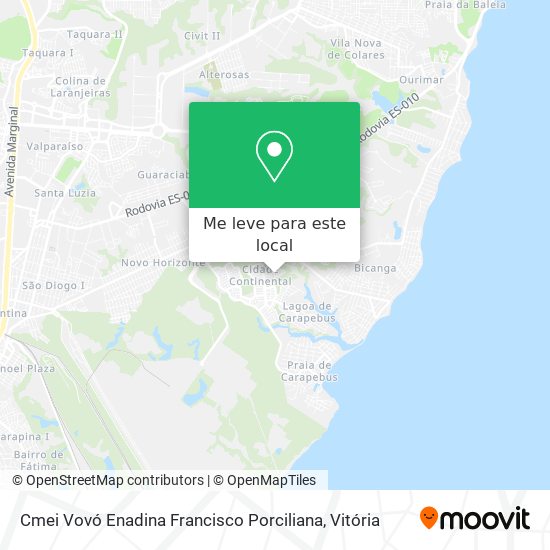 Cmei Vovó Enadina Francisco Porciliana mapa
