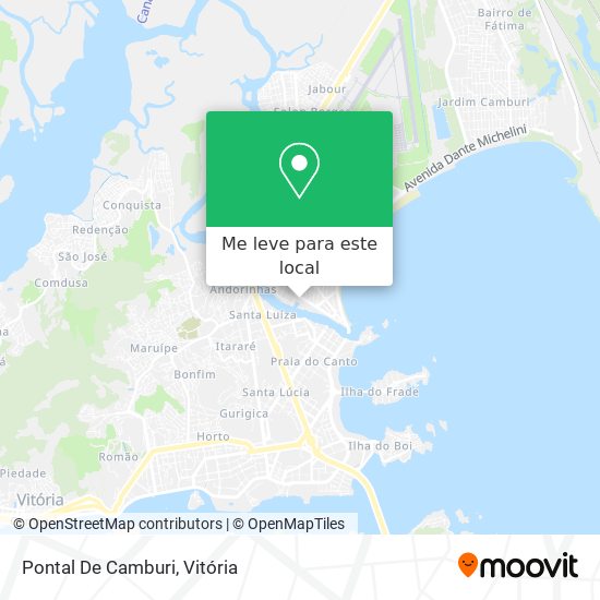 Pontal De Camburi mapa