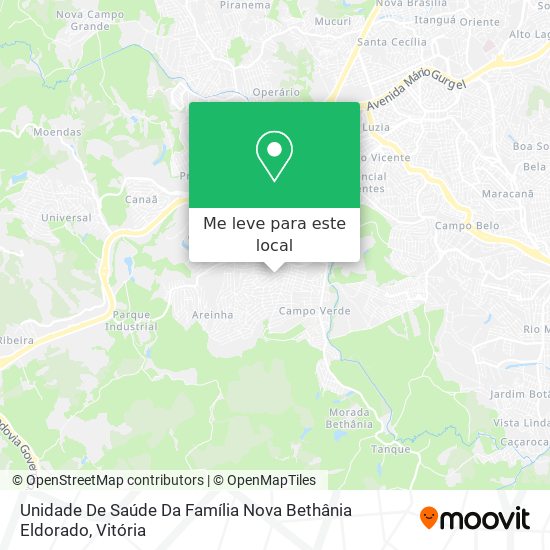 Unidade De Saúde Da Família Nova Bethânia Eldorado mapa