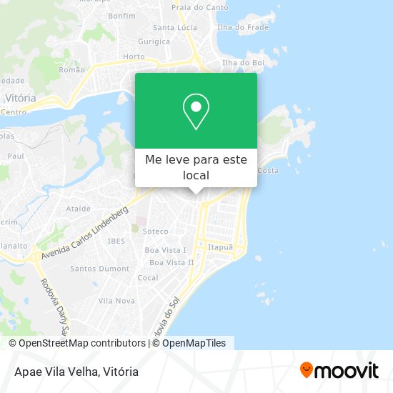 Apae Vila Velha mapa