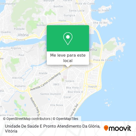 Unidade De Saúde E Pronto Atendimento Da Glória mapa