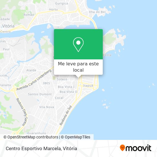 Centro Esportivo Marcela mapa