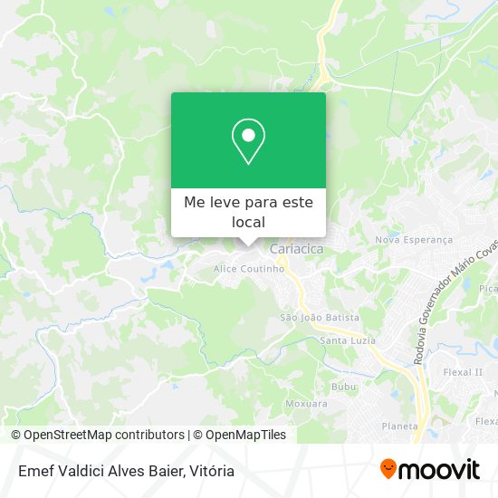 Emef Valdici Alves Baier mapa