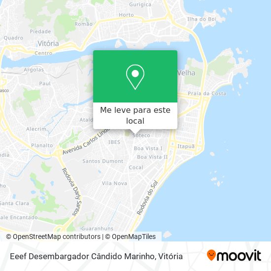 Eeef Desembargador Cândido Marinho mapa