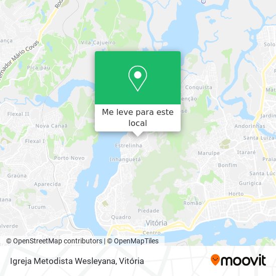 Igreja Metodista Wesleyana mapa