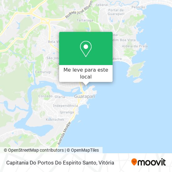 Capitania Do Portos Do Espirito Santo mapa