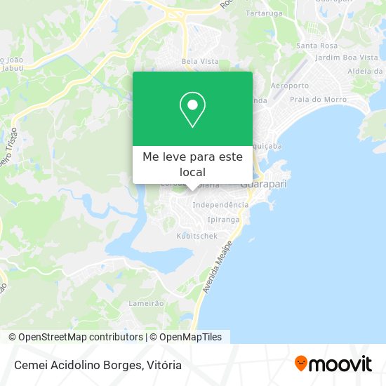 Cemei Acidolino Borges mapa