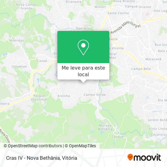 Cras IV - Nova Bethânia mapa