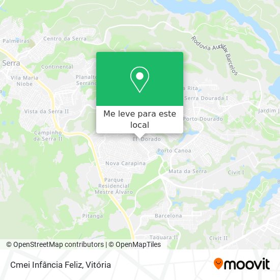 Cmei Infância Feliz mapa