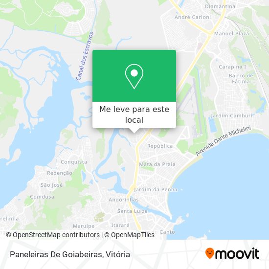 Paneleiras De Goiabeiras mapa