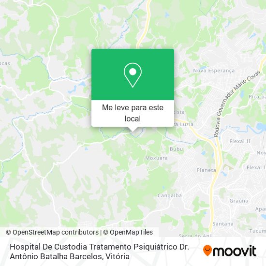 Hospital De Custodia Tratamento Psiquiátrico Dr. Antônio Batalha Barcelos mapa