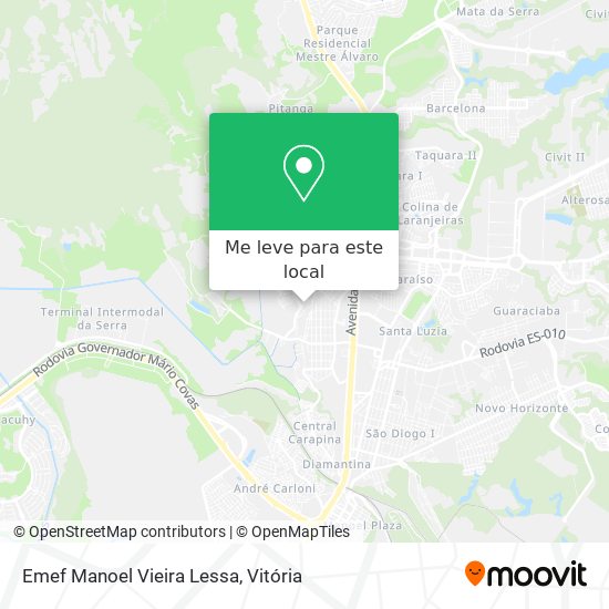 Emef Manoel Vieira Lessa mapa