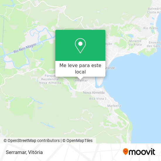 Serramar mapa