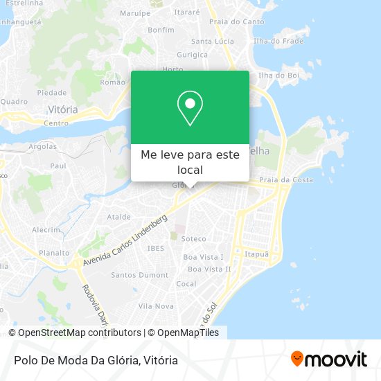 Polo De Moda Da Glória mapa