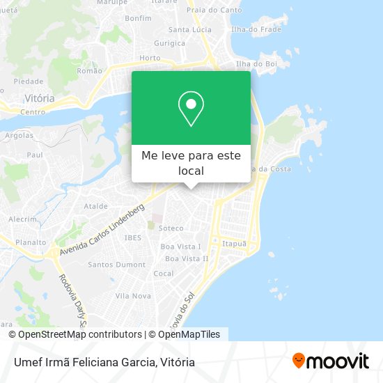 Umef Irmã Feliciana Garcia mapa
