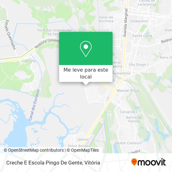 Creche E Escola Pingo De Gente mapa